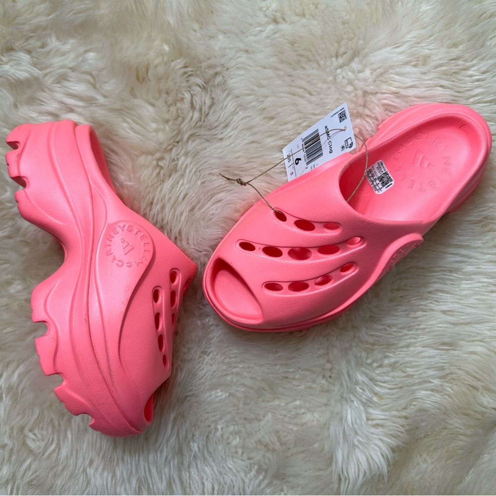 Adidas by Stella McCartney high heel slippers US6